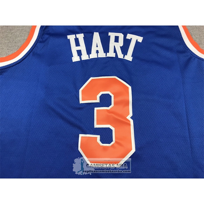 Camiseta New York Knicks Josh Hart NO 3 Icon Azul